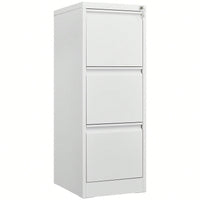 Metal Vertical File Cabinet With Lock For A4 Legal Letter Size Storage Office Home Assembly Required