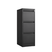 Metal Vertical File Cabinet With Lock For A4 Legal Letter Size Storage Office Home Assembly Required