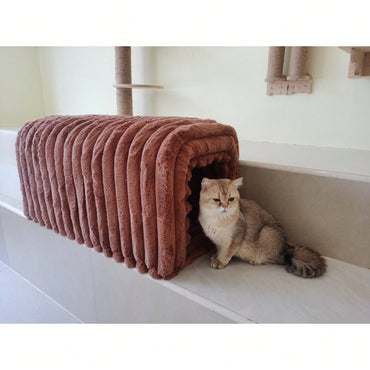 Corduroy Pet Supplies Ottoman Storage Bench Cozy Cat Nest For Living Room Entryway Bedroom