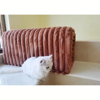 Corduroy Pet Supplies Ottoman Storage Bench Cozy Cat Nest For Living Room Entryway Bedroom
