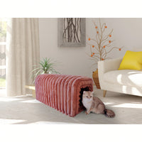 Corduroy Pet Supplies Ottoman Storage Bench Cozy Cat Nest For Living Room Entryway Bedroom