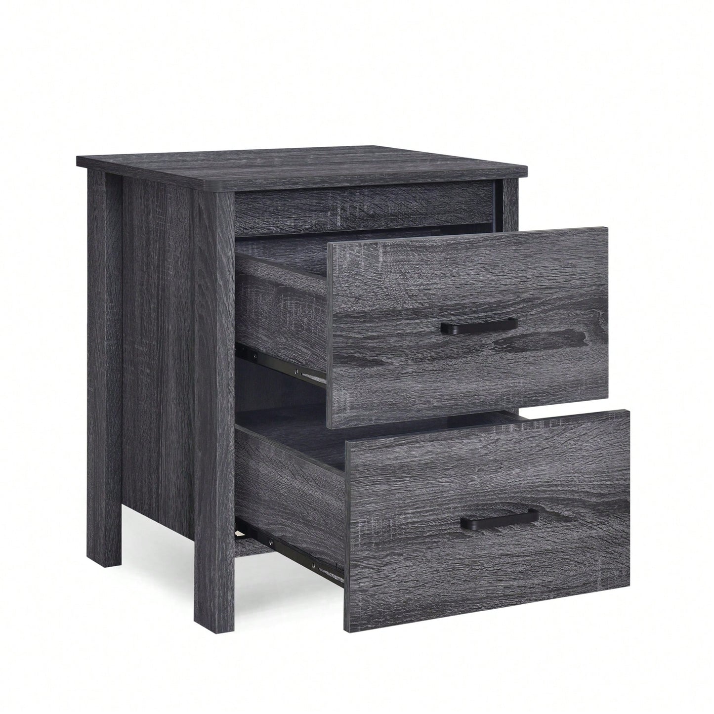 Easy Assembly Nightstand With Storage Drawer And Modern Design