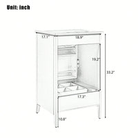 20.3 Inch Black Bathroom Vanity With Sink Soft-Close Door Functional Drawer And Door Shelf