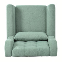 Comfy Teddy Fabric Accent Chair For Living Room And Bedroom Mid Century Lounge Armchair