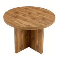 42 Inch Round Dining Table For 4-6 Modern Kitchen Small Table For Home Office Cafe Restaurant Wine Bar Conference