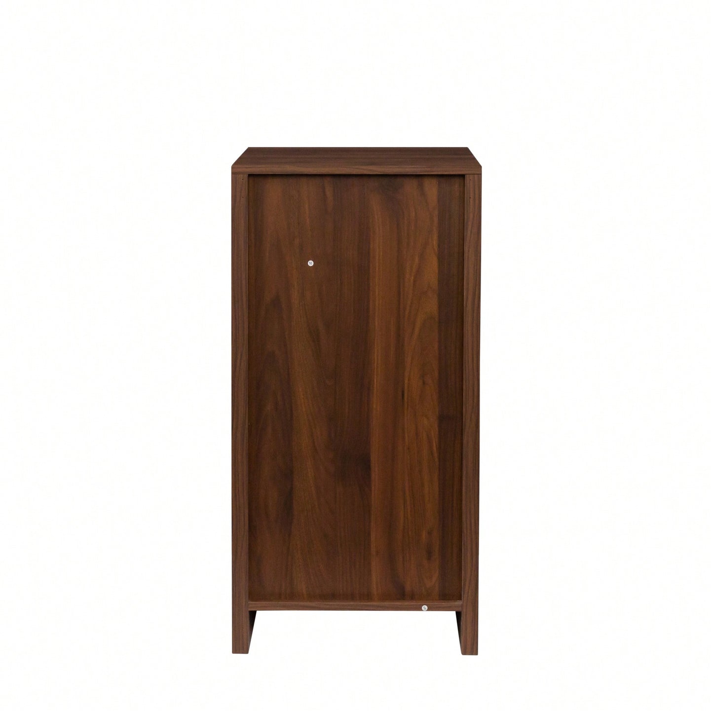 Modular Wine Bar Cabinet With Hutch For Dining Room Storage And Display Brown Walnut