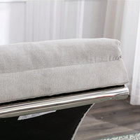 Ergonomic Electric Massage Chaise Lounge With Remote Control And 5 Modes For Indoor Relaxation In Office Living Room Or Bedroom Beige