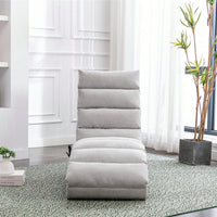 Ergonomic Electric Massage Chaise Lounge With Remote Control And 5 Modes For Indoor Relaxation In Office Living Room Or Bedroom Beige