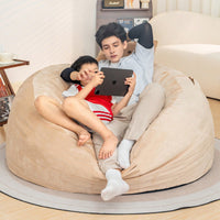 Giant 5 Foot Memory Foam Bean Bag Chair For Adults With Soft Microfiber Cover