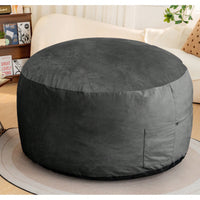 Giant 5 Foot Memory Foam Bean Bag Chair For Adults With Soft Microfiber Cover