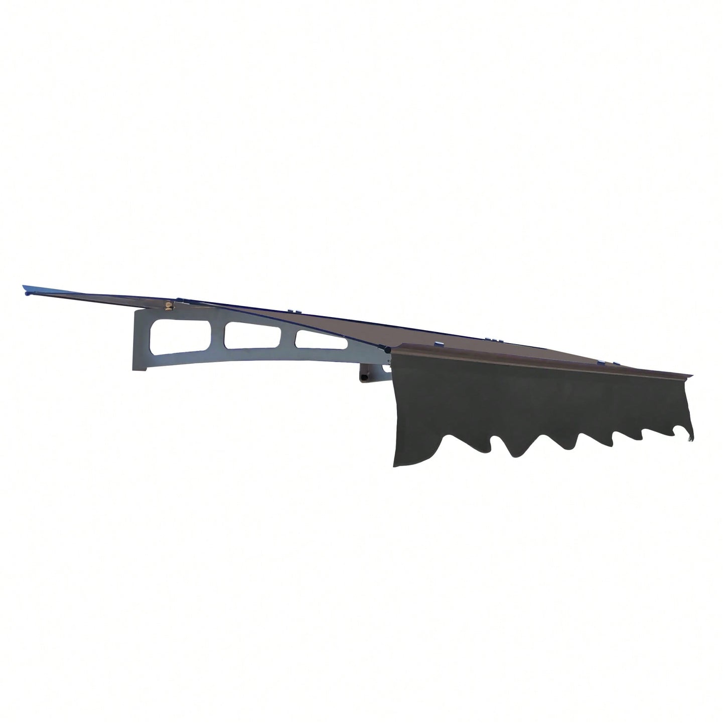 Crystal Clear Polycarbonate Door Window Awning Canopy 59 Inch Wide X 34 Inch Deep Aluminum Alloy Valance For Wooden Wall House