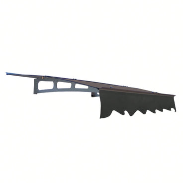 Crystal Clear Polycarbonate Door Window Awning Canopy 59 Inch Wide X 34 Inch Deep Aluminum Alloy Valance For Wooden Wall House