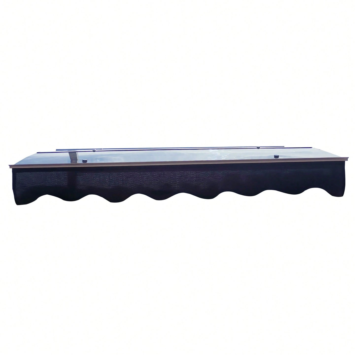 Crystal Clear Polycarbonate Door Window Awning Canopy 59 Inch Wide X 34 Inch Deep Aluminum Alloy Valance For Wooden Wall House