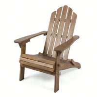 Comfortable Foldable Adirondack Chair For Outdoor Relaxation And Patio Use