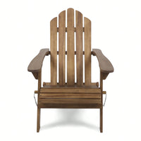 Comfortable Foldable Adirondack Chair For Outdoor Relaxation And Patio Use