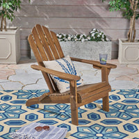 Comfortable Foldable Adirondack Chair For Outdoor Relaxation And Patio Use