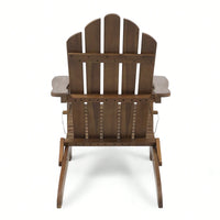 Comfortable Foldable Adirondack Chair For Outdoor Relaxation And Patio Use