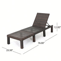 Outdoor Chaise Lounge Chair For Relaxation And Sunbathing - No Cushion Included