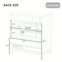 30 Inch Blue Bathroom Vanity Base Only Multi-Functional Cabinet With Doors And Drawer Solid Frame MDF Board