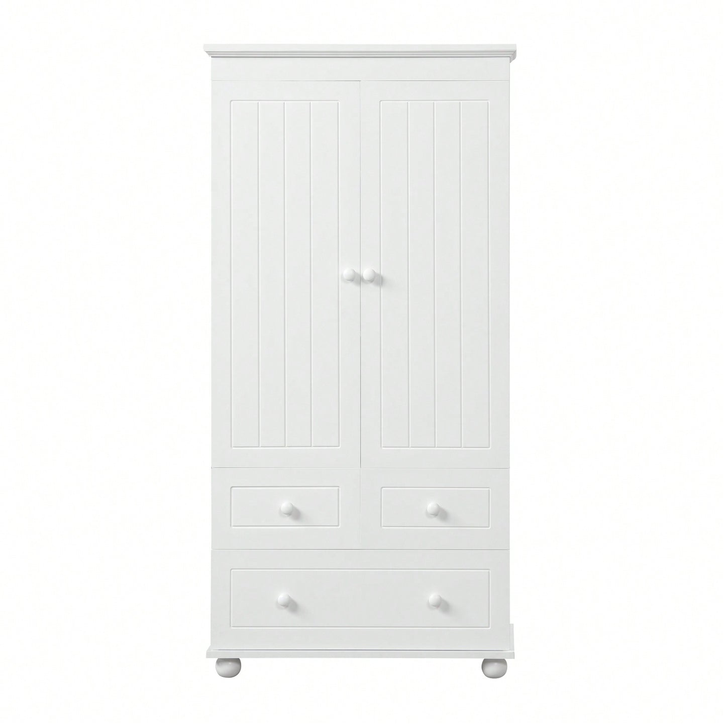 Versatile Tall Storage Cabinet With Three Drawers For Bathroom Or Office Organization In White