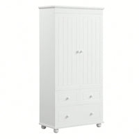 Versatile Tall Storage Cabinet With Three Drawers For Bathroom Or Office Organization In White