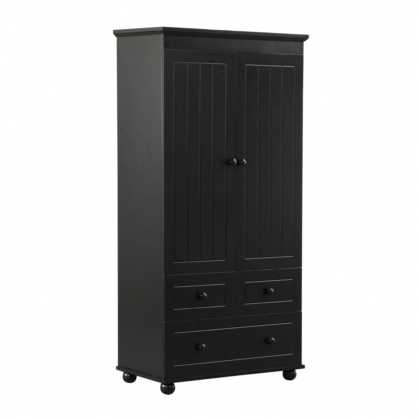 Versatile Tall Storage Cabinet With Three Drawers For Bathroom Or Office Organization In White