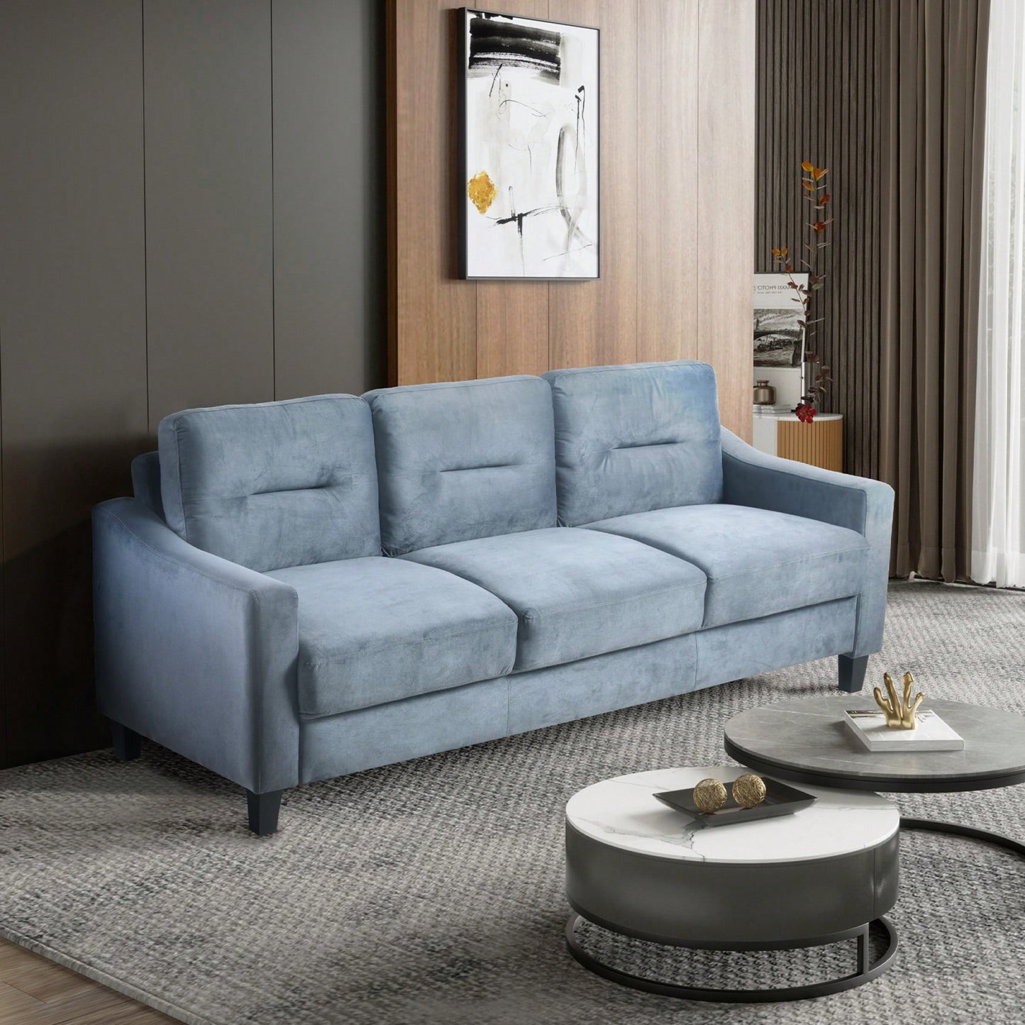 Cozy Sectional Sofa For Living Room Bedroom Or Office Perfect For Small Spaces