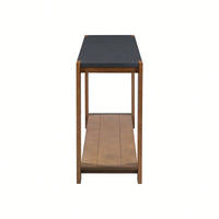 Minimalist Console Table With Bottom Shelf And Four Legs For Entryway Hallway Living Room Foyer Corridor