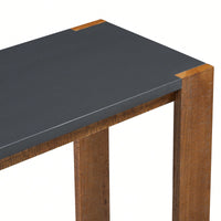 Minimalist Console Table With Bottom Shelf And Four Legs For Entryway Hallway Living Room Foyer Corridor