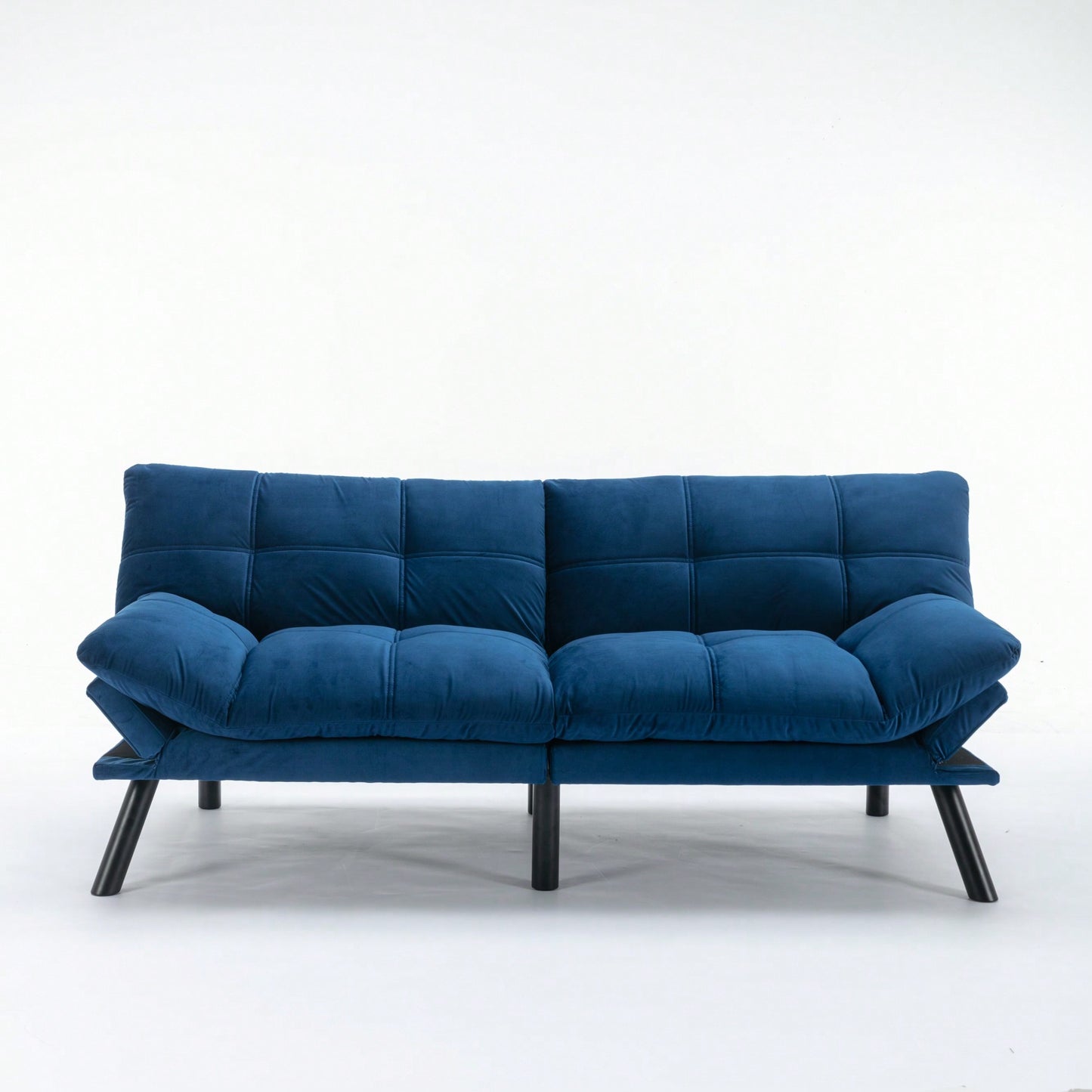 Modern Navy Blue Convertible Folding Sofa Bed For Stylish Living Spaces