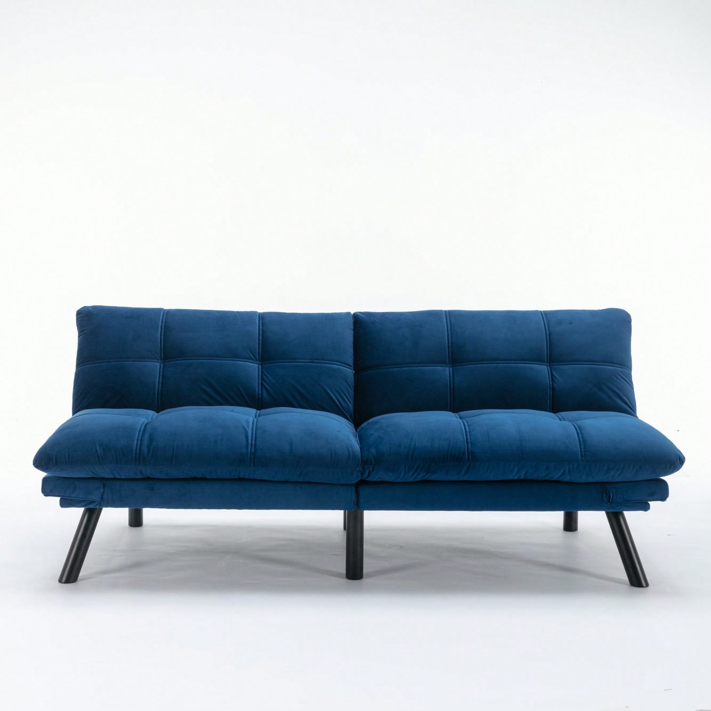 Modern Navy Blue Convertible Folding Sofa Bed For Stylish Living Spaces