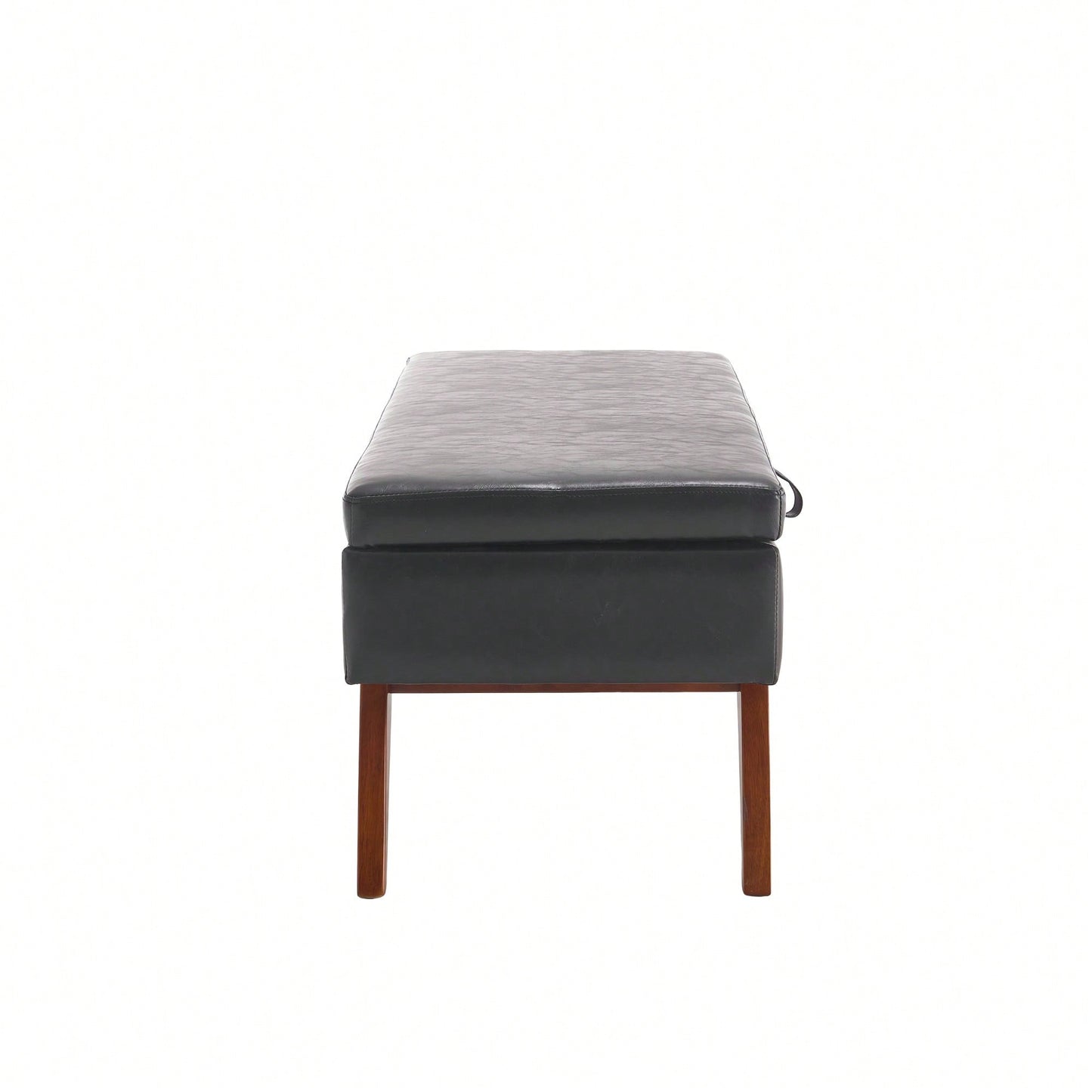 Teddy Wool Upholstered Bed End Stool With Storage And Solid Wood Legs