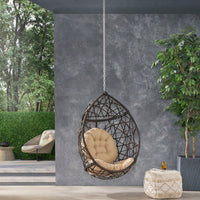 Deluxe Outdoor Hanging Chair With 8ft Chain For Relaxation And Comfort