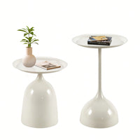 Elegant White Side Table For Modern Living Spaces