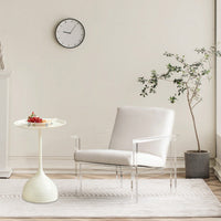 Elegant White Side Table For Modern Living Spaces