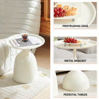 Elegant White Side Table For Modern Living Spaces
