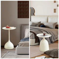 Elegant White Side Table For Modern Living Spaces