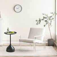 Elegant White Side Table For Modern Living Spaces