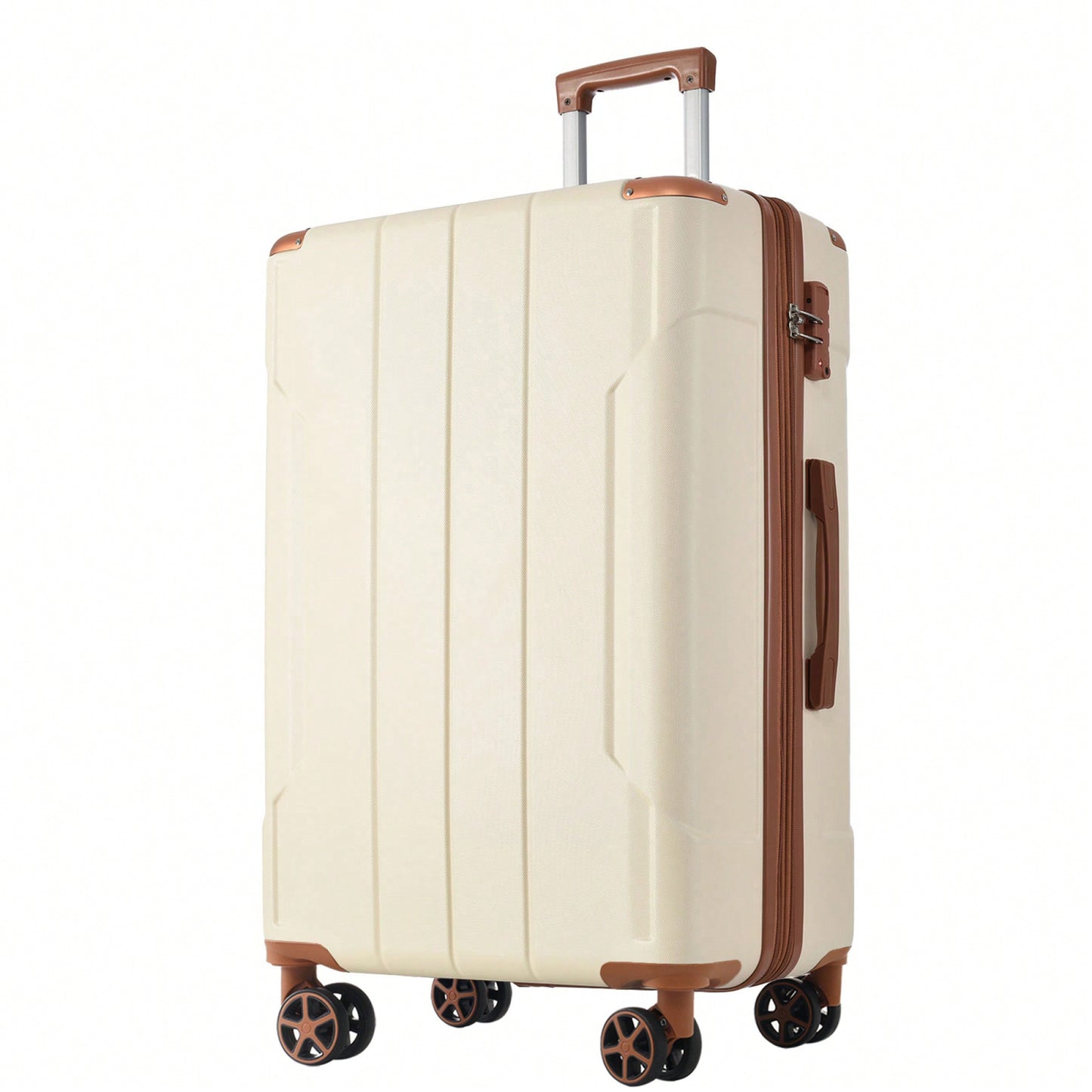 Lightweight Durable ABS Hardshell Suitcase With Double Wheels Expandable 28 Inch Checked Luggage