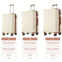 Lightweight Durable ABS Hardshell Suitcase With Double Wheels Expandable 28 Inch Checked Luggage