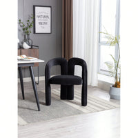 Contemporary Velvet Upholstered Accent Dining Barrel Chairs Set Of 2 Beige For Living Room Kitchen