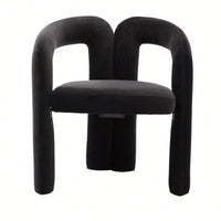 Contemporary Velvet Upholstered Accent Dining Barrel Chairs Set Of 2 Beige For Living Room Kitchen