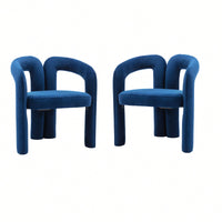 Contemporary Velvet Upholstered Accent Dining Barrel Chairs Set Of 2 Beige For Living Room Kitchen