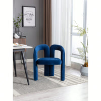 Contemporary Velvet Upholstered Accent Dining Barrel Chairs Set Of 2 Beige For Living Room Kitchen