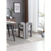 Contemporary Velvet Upholstered Accent Dining Barrel Chairs Set Of 2 Beige For Living Room Kitchen