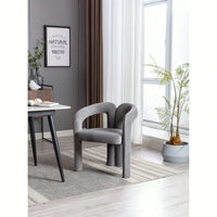 Contemporary Velvet Upholstered Accent Dining Barrel Chairs Set Of 2 Beige For Living Room Kitchen