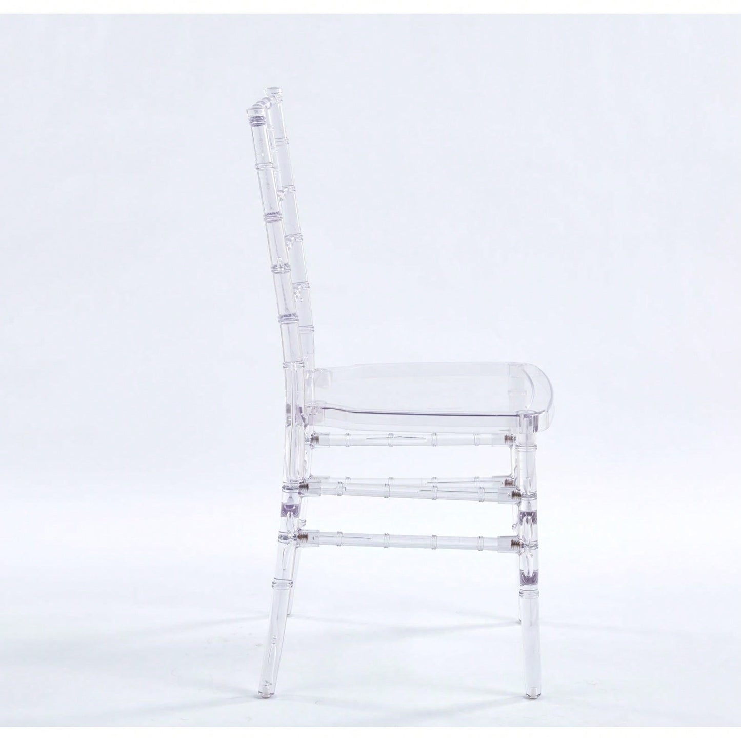 Set Of 4 Modern Plastic Seat Dining Chairs For Stylish Home Decor