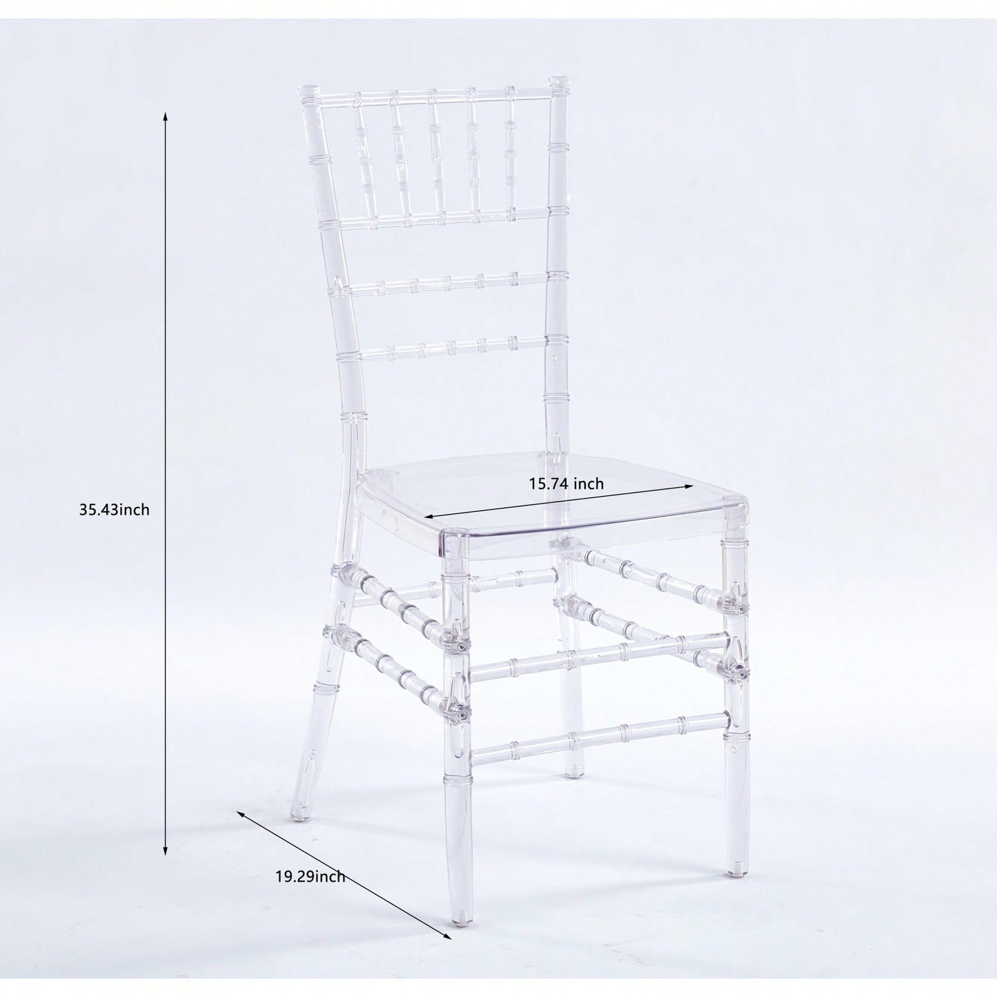 Set Of 4 Modern Plastic Seat Dining Chairs For Stylish Home Decor