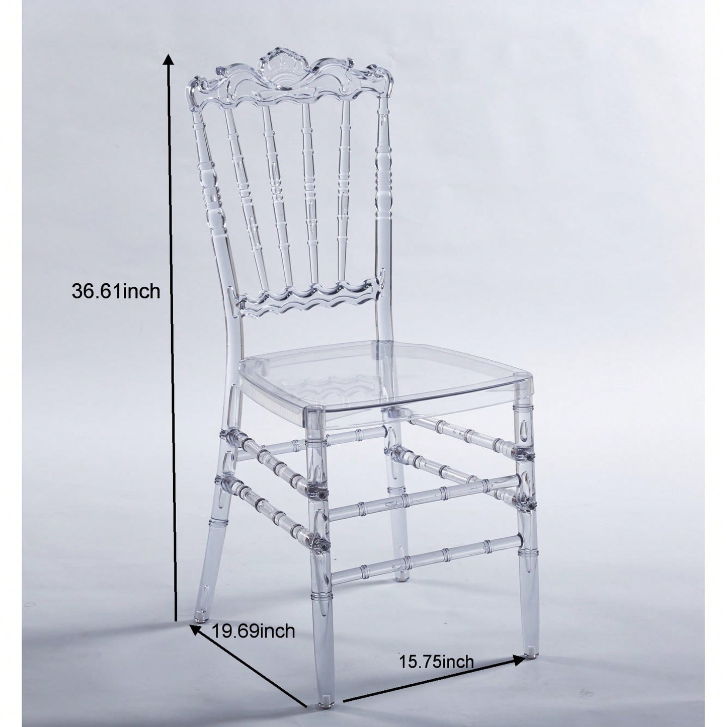 Set Of 4 Modern Plastic Seat Dining Chairs For Stylish Home Decor