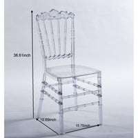Set Of 4 Modern Plastic Seat Dining Chairs For Stylish Home Decor